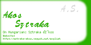 akos sztraka business card